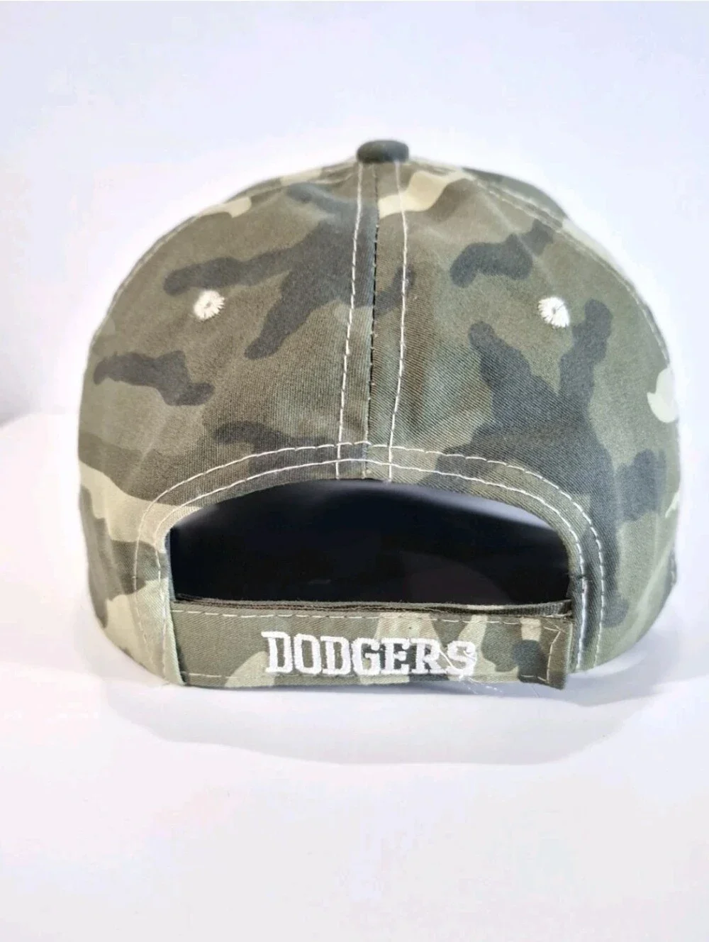 VTG Oklahoma Dodgers Cap Mens Adjustable Green & Camo NWOT Deadstock